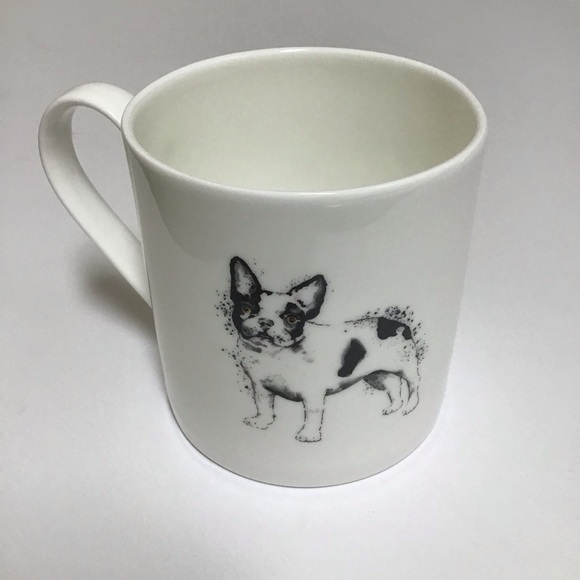 Roy Kirkham Frenchie Dog England Bone China Coffee Mug 2012 French Bulldog NEW - Picture 6 of 13